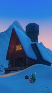 Christmas House iPhone Wallpaper 4K