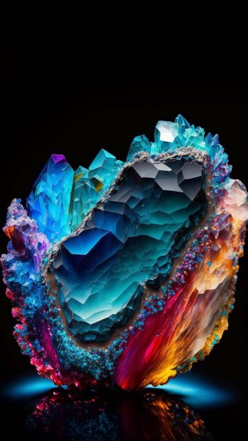Crystal Stone iPhone Wallpaper 4K