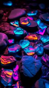 Crystal Stones iPhone Wallpaper 4K