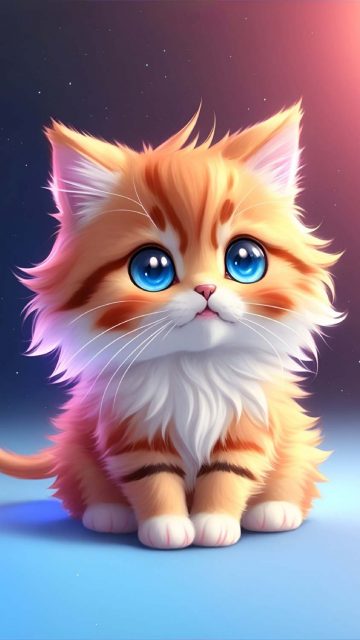 Cute Cat iPhone Wallpaper 4K