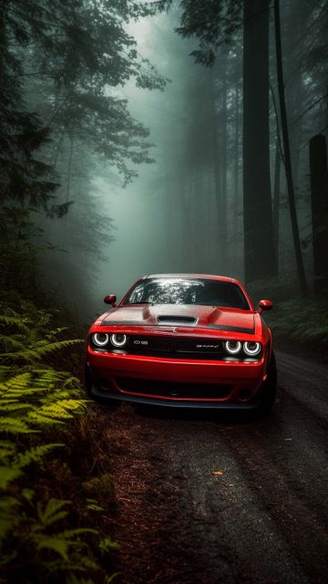 Dodge Challenger iPhone 15 Wallpaper