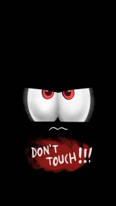 Dont Touch iPhone 15 Wallpaper 4K