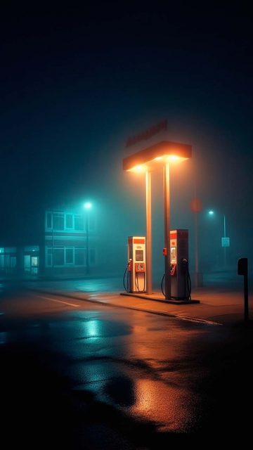 Gas Station iPhone Wallpaper HD