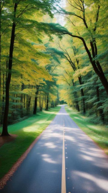 Green Road iPhone Wallpaper HD