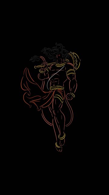 Hanuman God iPhone Wallpaper 4K