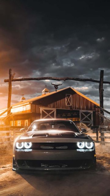 Hellcat Challenger iPhone Wallpaper HD