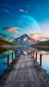 Lake Pier iPhone Wallpaper HD Lake Pier iPhone Wallpaper HD