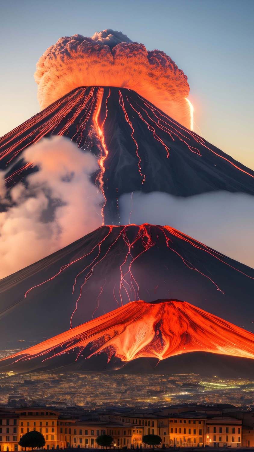 Lava Volcano iPhone Wallpaper HD