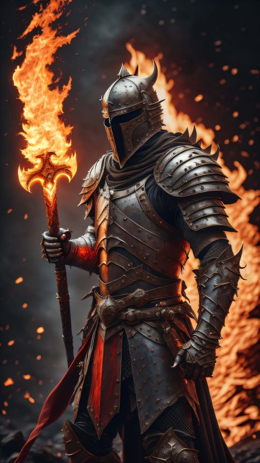 Metal Armour Warrior iPhone Wallpaper HD