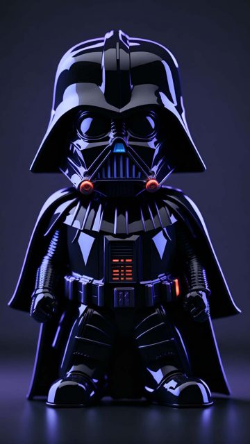Mini Vader iPhone Wallpaper 4K