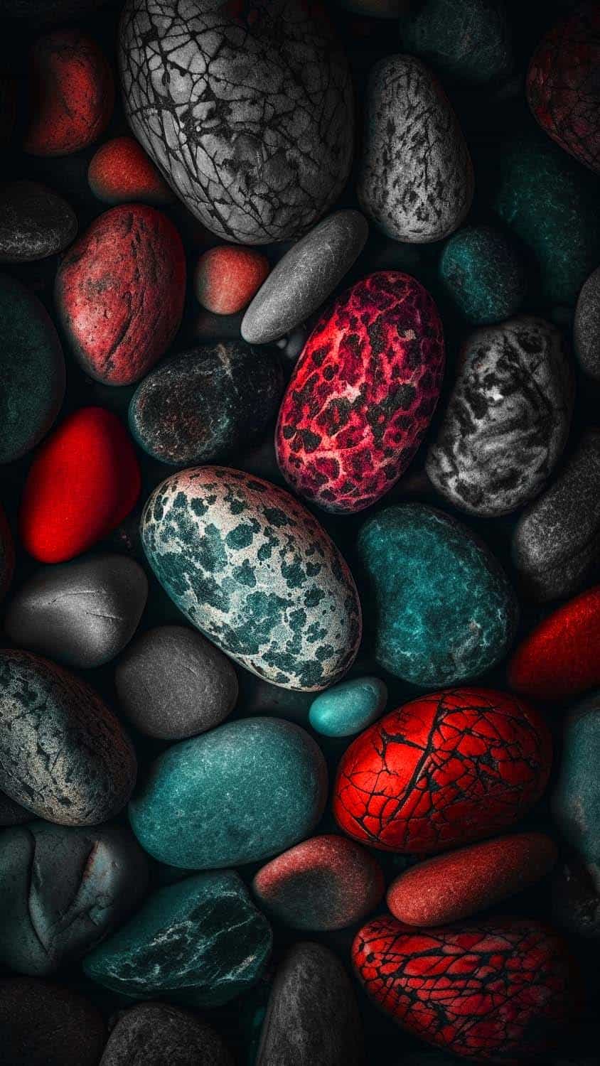 Pebble Stones Colourful iPhone Wallpaper HD