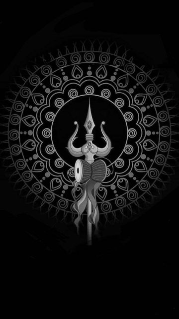 Shiva Trishul iPhone Wallpaper 4K