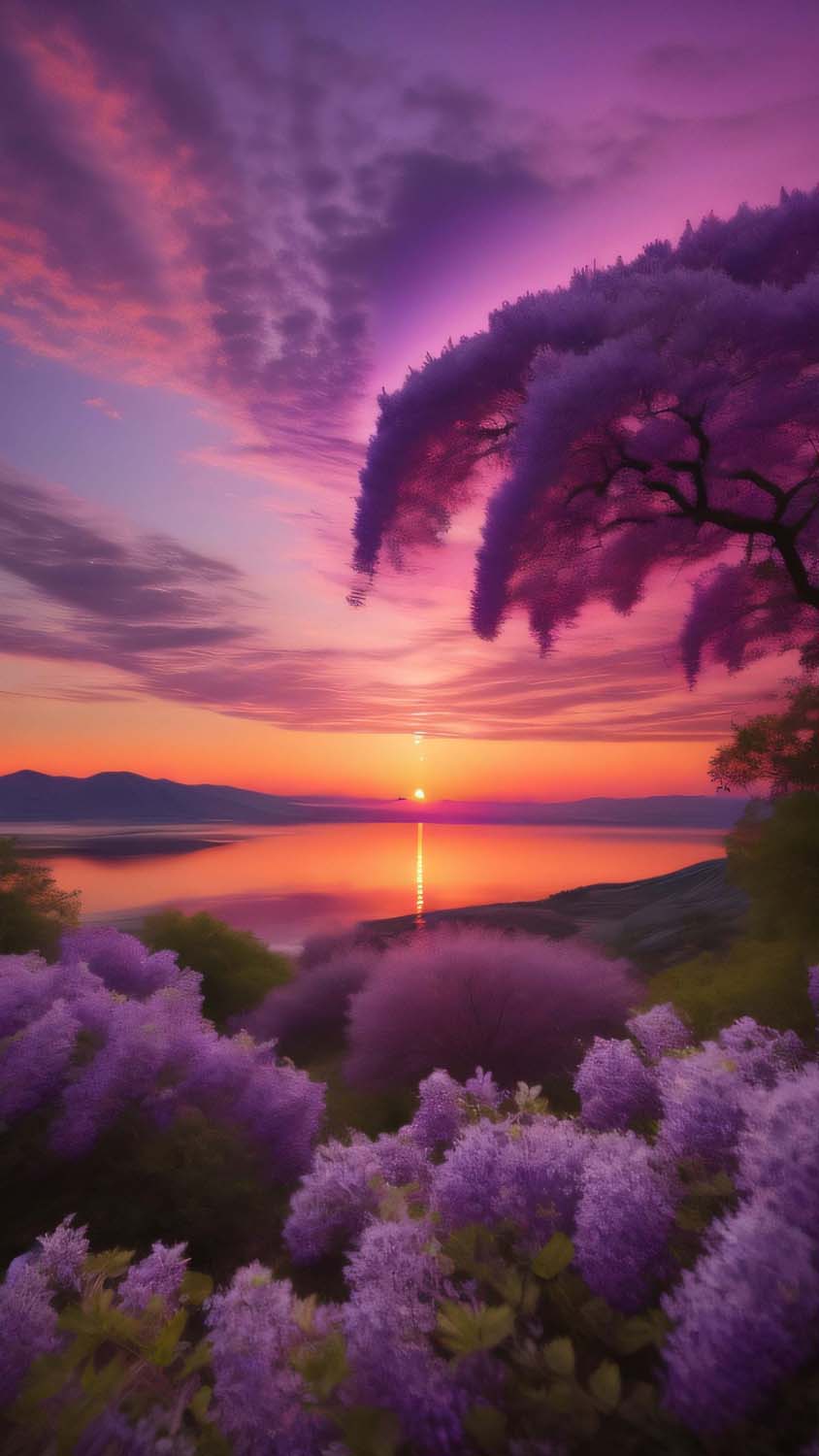 Sunset Horizon Ai iPhone Wallpaper HD