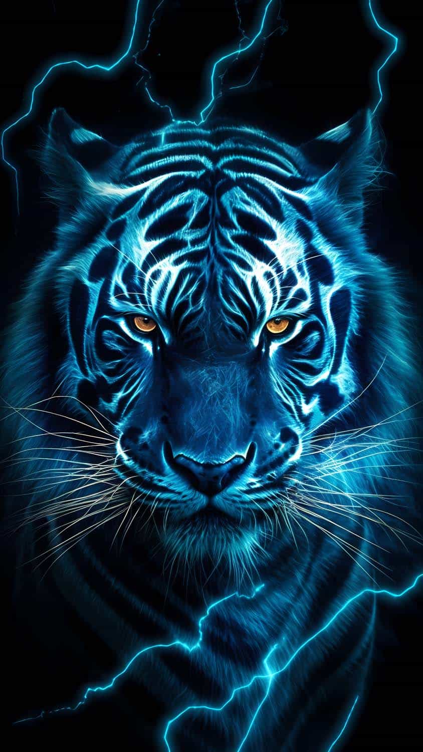 Thunder Tiger iPhone Wallpaper HD