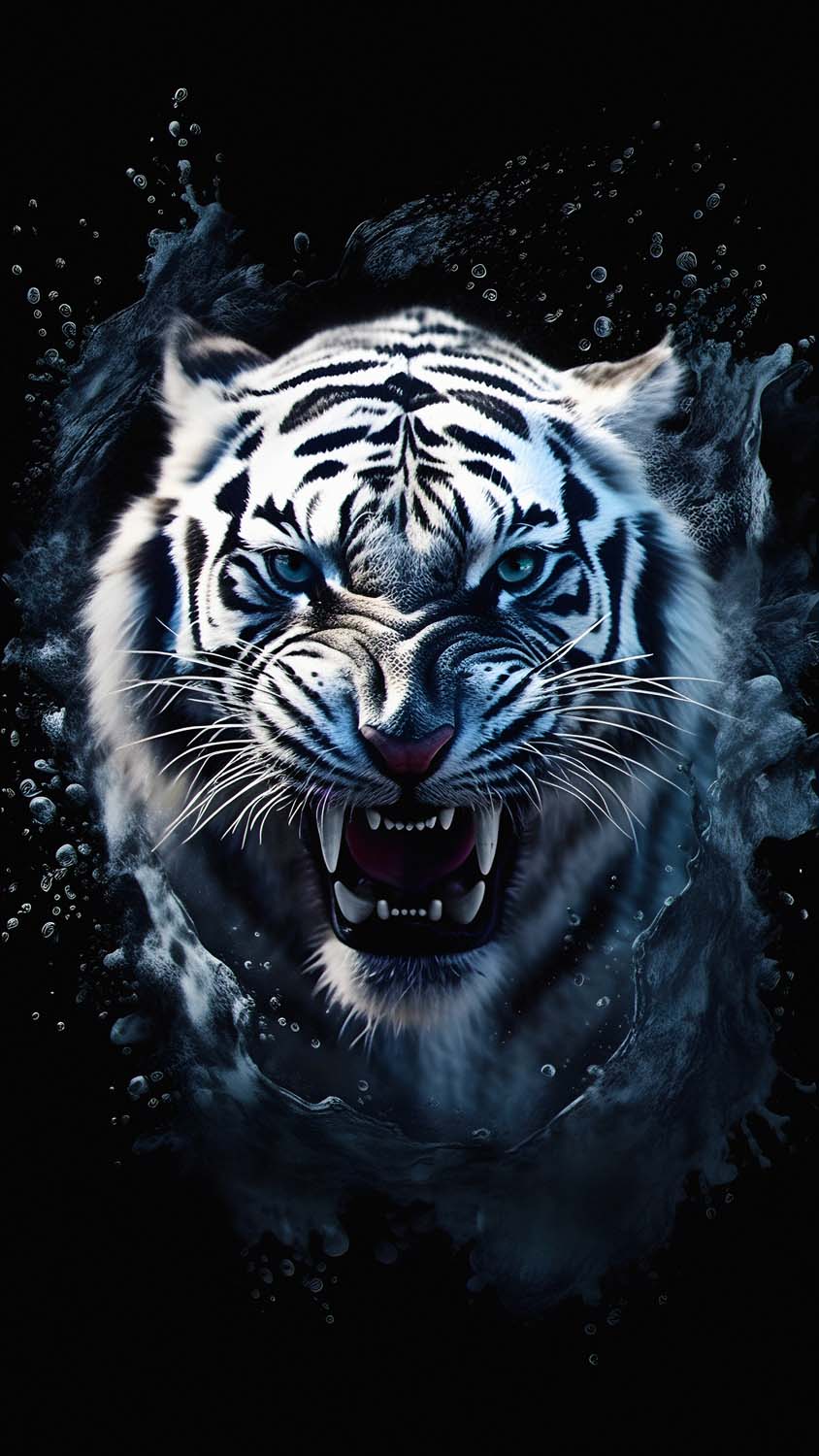 Tiger Angry iPhone Wallpaper 4K