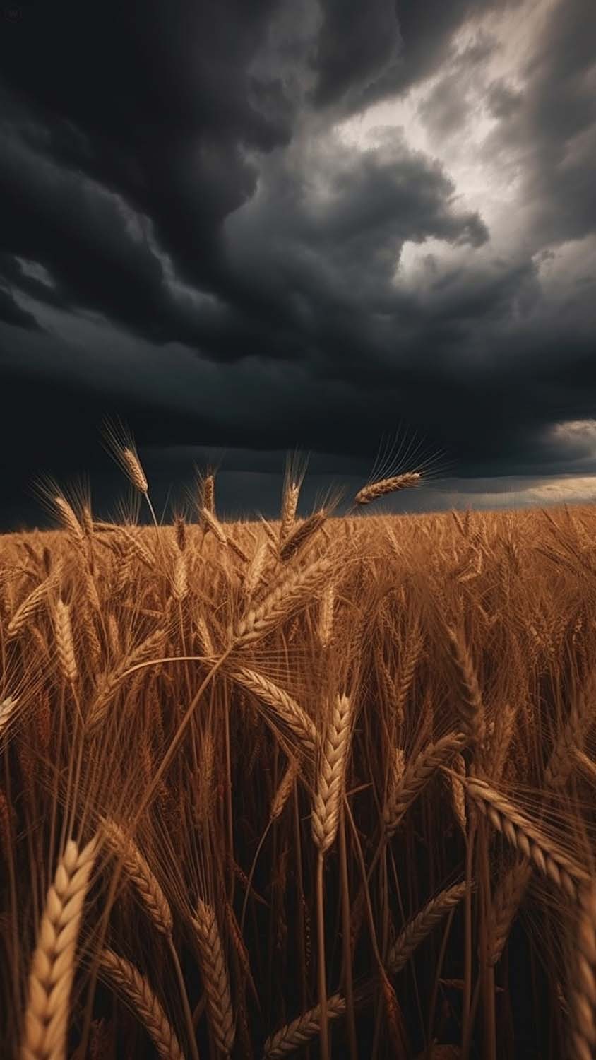Wheat Farm iPhone Wallpaper HD