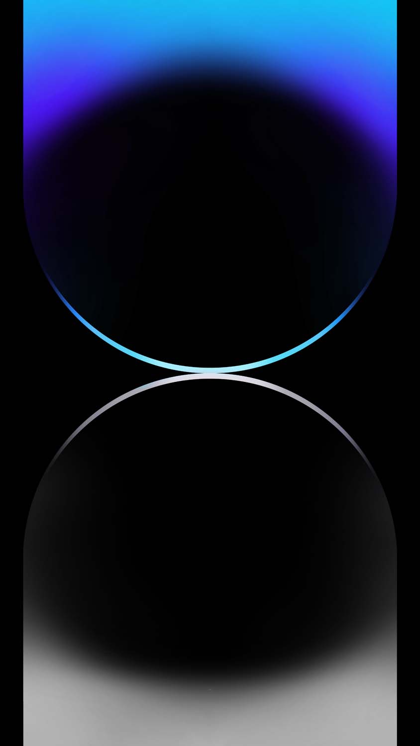 iPhone 15 Pro Max Dual Gradient Blue Grey Wallpaper