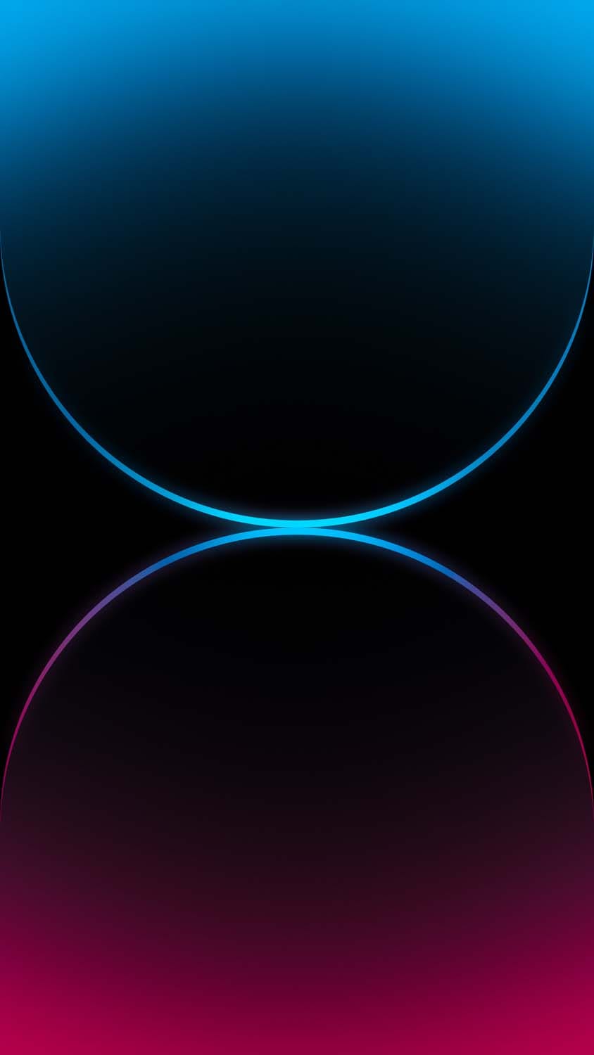 iPhone 15 Pro Max Dual Gradient Blue and Red Wallpaper - iPhone Wallpapers
