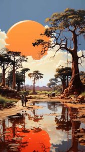 African Landscape iPhone Wallpaper 4K
