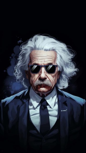 Albert Einstein iPhone Wallpaper 4K