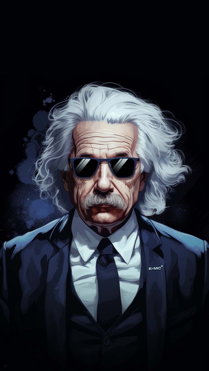 Albert Einstein iPhone Wallpaper 4K - iPhone Wallpapers