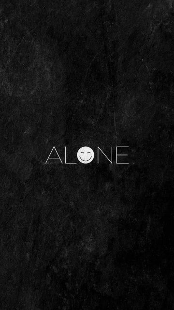 Alone Happy iPhone Wallpaper 4K