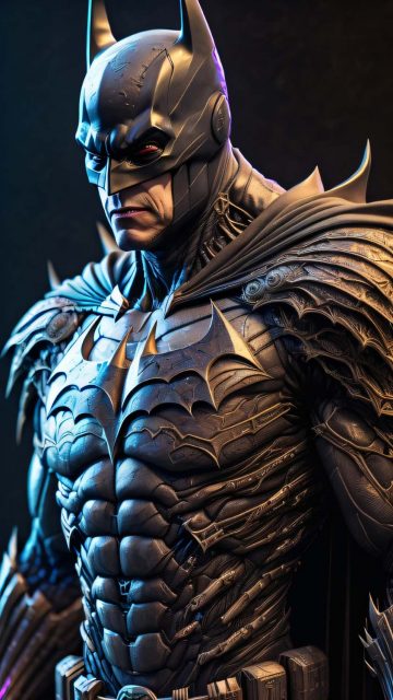 Batman Muscular iPhone Wallpaper 4K