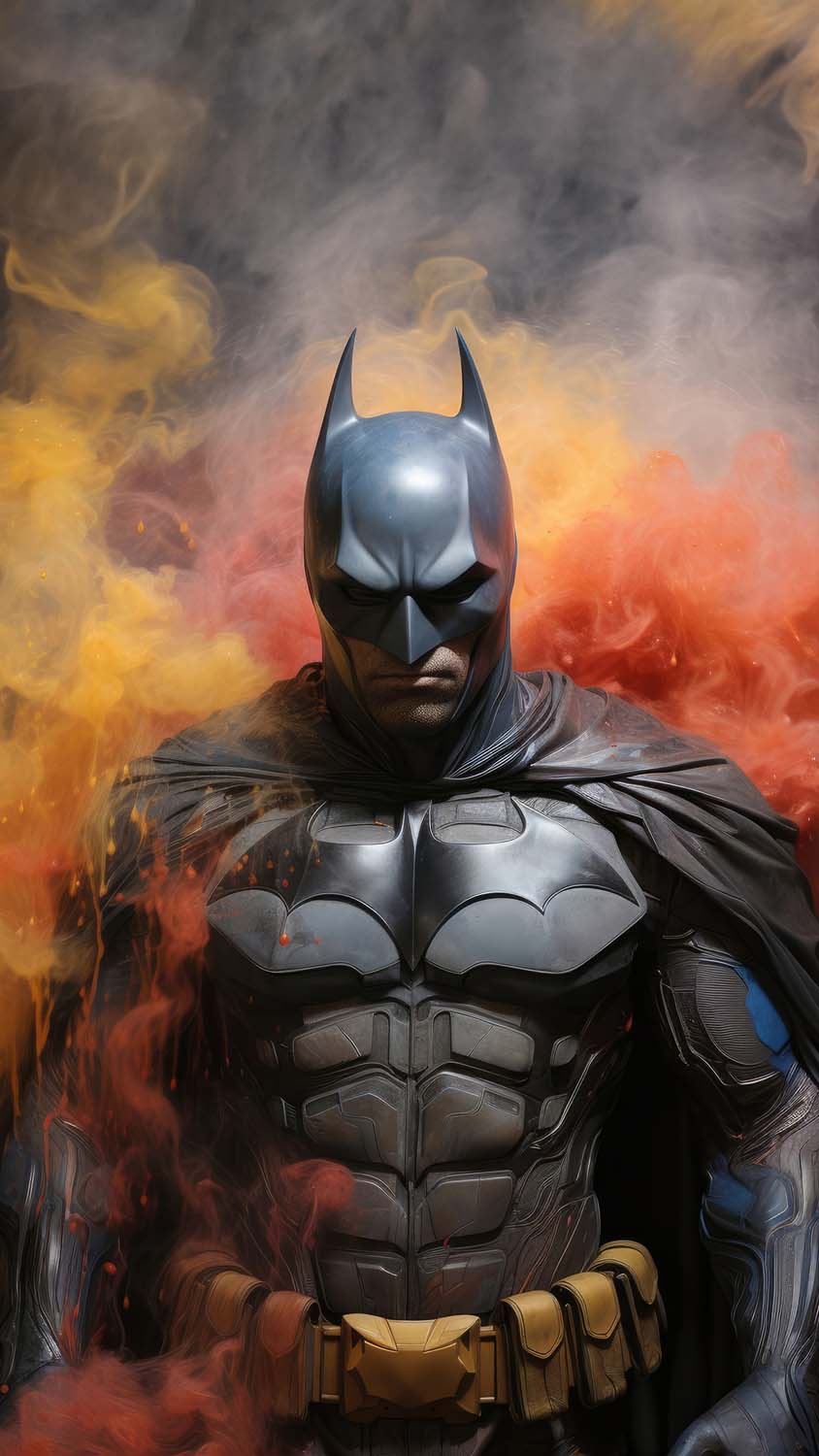 Batman Smoke and Mystery iPhone Wallpaper 4K