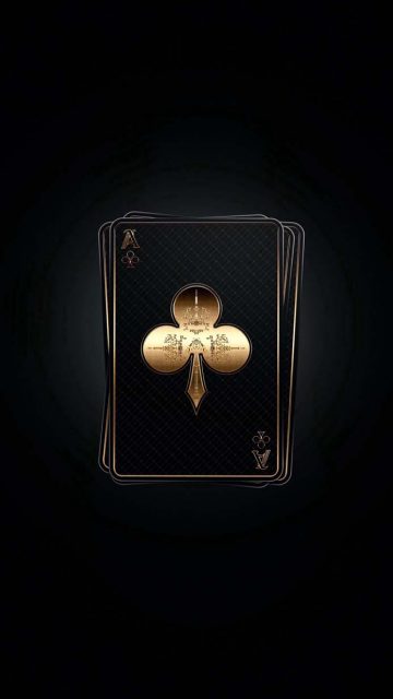 Black Spade Card iPhone Wallpaper 4K