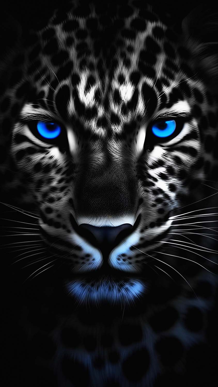 Blue Eye Predator iPhone Wallpaper 4K