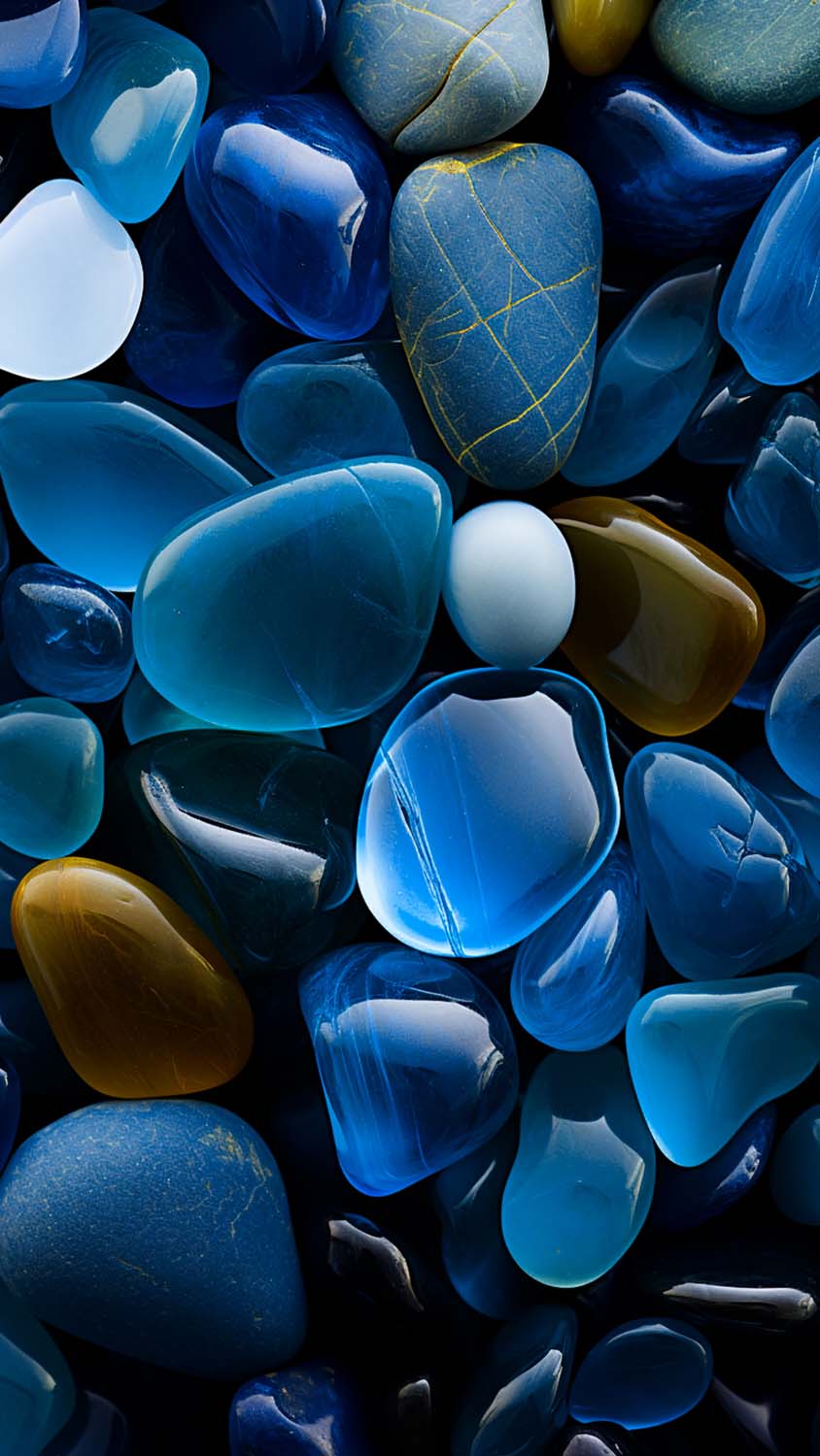 Blue Stones iPhone Wallpaper 4K - iPhone Wallpapers