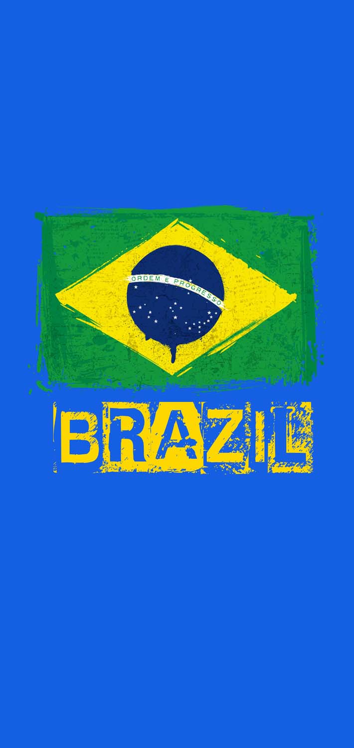 Brazil Flag iPhone Wallpaper 4K