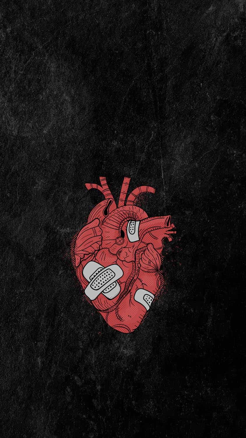 Broken Heart iPhone Wallpaper 4K
