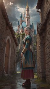 Castle Princess iPhone Wallpaper 4K