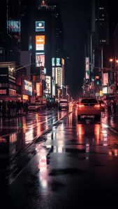 City Night iPhone Wallpaper 4K