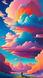 Colorful Clouds iPhone Wallpaper 4K