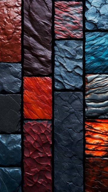 Colour Stones iPhone Wallpaper 4K