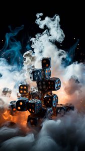 Dices Smoke iPhone Wallpaper 4K