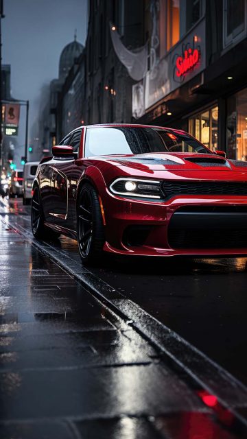 Dodge Charger SRT iPhone Wallpaper 4K