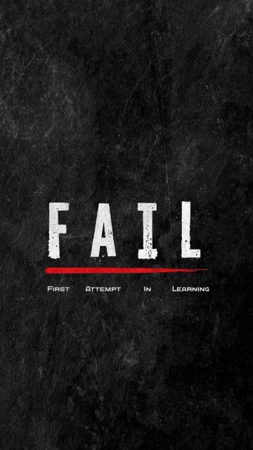 Fail Meaning iPhone Wallpaper 4K
