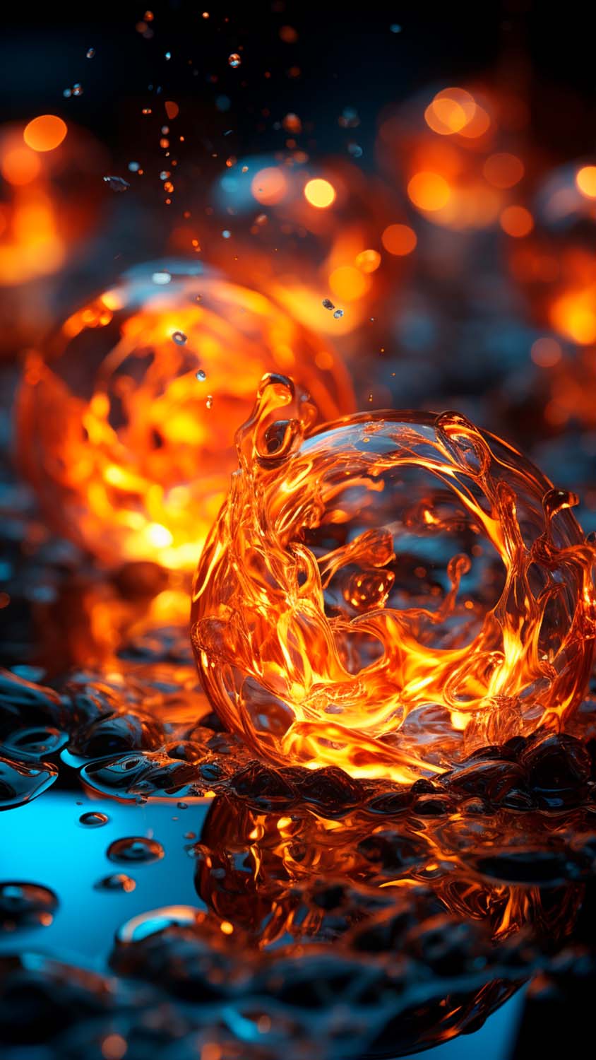 Fire Balls iPhone Wallpaper 4K