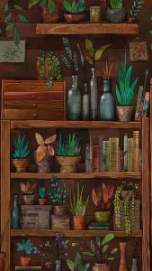 Flowerpots iPhone Wallpaper 4K