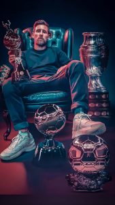 Football King Messi iPhone Wallpaper 4K