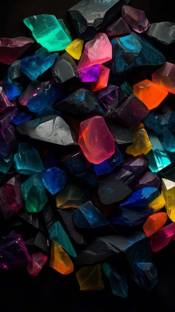 Gemstones iPhone Wallpaper 4K