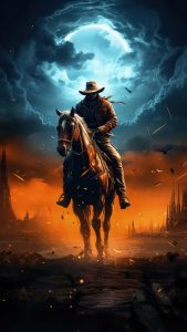 Horse Rider iPhone Wallpaper 4K