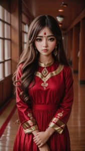 Indian Outfit Girl iPhone Wallpaper 4K