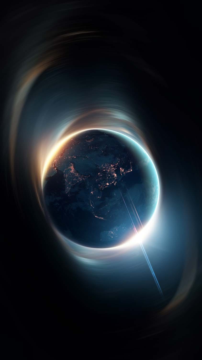 Interstellar Earth iPhone Wallpaper 4K