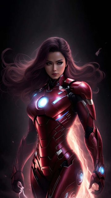 Iron Woman iPhone Wallpaper 4K