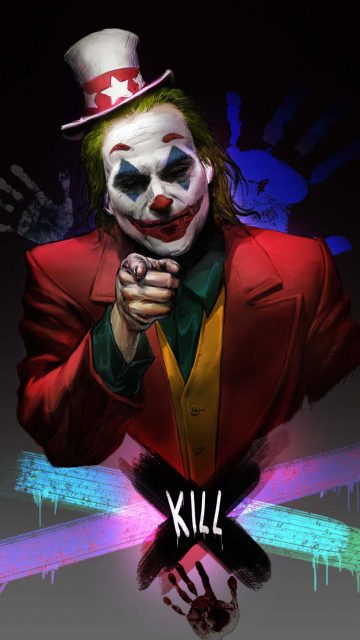 Joker x Uncle Sam iPhone Wallpaper 4K