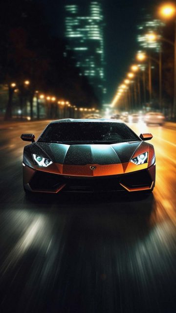 Lambo Speedin iPhone Wallpaper 4K